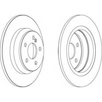 Тормозной диск FERODO DDF1675