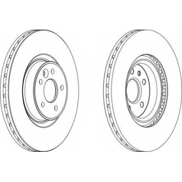 Тормозной диск FERODO DDF1680