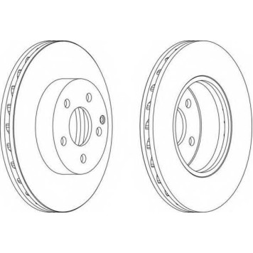 Тормозной диск FERODO DDF1690
