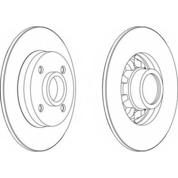 Тормозной диск FERODO DDF1696