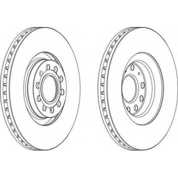Тормозной диск FERODO DDF1705