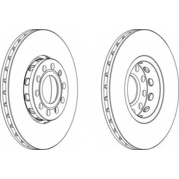 Тормозной диск FERODO DDF1706