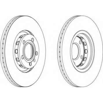 Тормозной диск FERODO DDF1707
