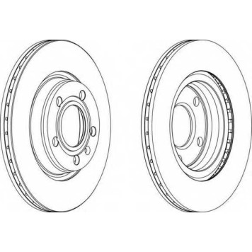 Тормозной диск FERODO DDF1708
