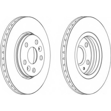Тормозной диск FERODO DDF1733