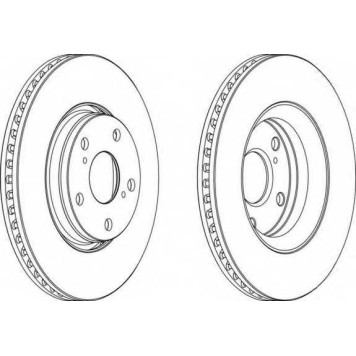 Тормозной диск FERODO DDF1756