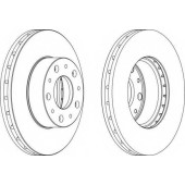 Тормозной диск FERODO DDF1800