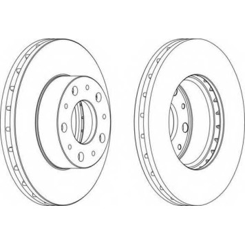 Тормозной диск FERODO DDF1800