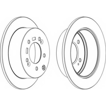 Тормозной диск FERODO DDF1945