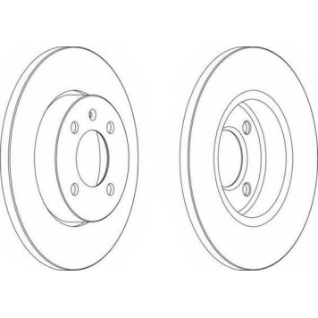 Тормозной диск FERODO DDF205