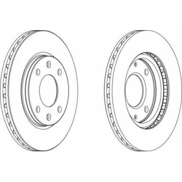 Тормозной диск FERODO DDF214