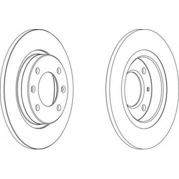 Тормозной диск FERODO DDF238