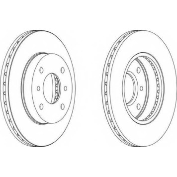 Тормозной диск FERODO DDF260