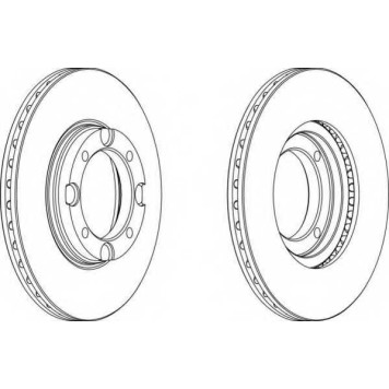 Тормозной диск FERODO DDF389