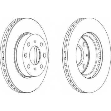 Тормозной диск FERODO DDF447