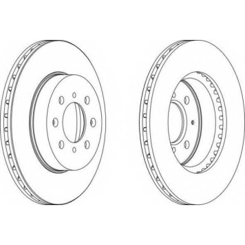Тормозной диск FERODO DDF492
