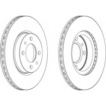 Тормозной диск FERODO DDF521