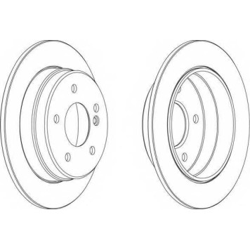 Тормозной диск FERODO DDF539-1