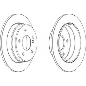 Тормозной диск FERODO DDF539