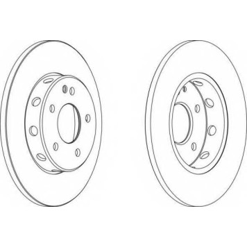 Тормозной диск FERODO DDF540