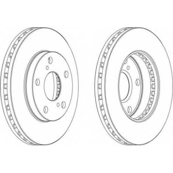 Тормозной диск FERODO DDF702-1