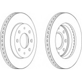 Тормозной диск FERODO DDF741