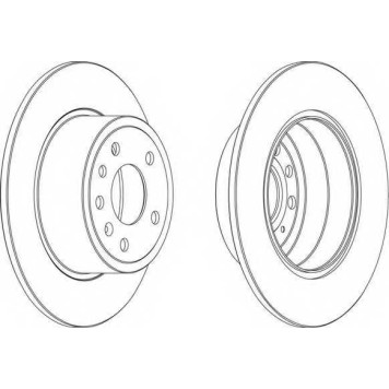 Тормозной диск FERODO DDF811-1