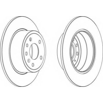 Тормозной диск FERODO DDF811