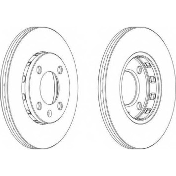 Тормозной диск FERODO DDF812-1
