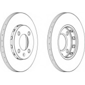 Тормозной диск FERODO DDF812