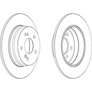 Тормозной диск FERODO DDF819-1
