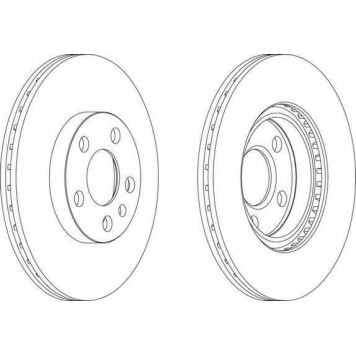Тормозной диск FERODO DDF842-1