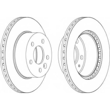 Тормозной диск FERODO DDF860-1