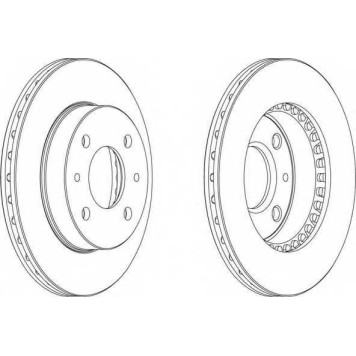 Тормозной диск FERODO DDF866-1