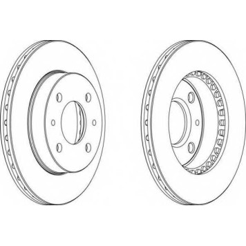 Тормозной диск FERODO DDF866