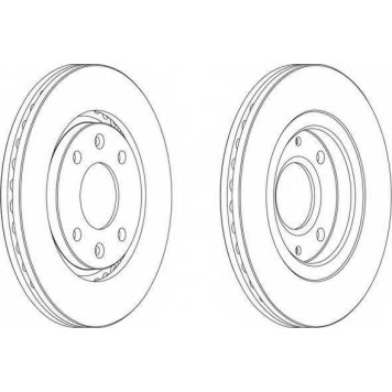 Тормозной диск FERODO DDF870-1