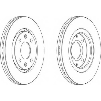 Тормозной диск FERODO DDF870
