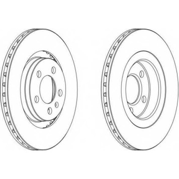 Тормозной диск FERODO DDF928