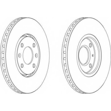 Тормозной диск FERODO DDF841-1