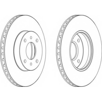 Тормозной диск FERODO DDF959