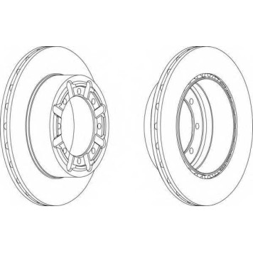 Тормозной диск FERODO FCR340A