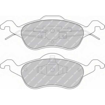 Колодки тормозные дисковые передний для FORD FOCUS(DAW,DBW,DFW,DNW) <b>FERODO FDB1318B / 23154</b>