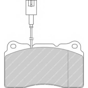 Колодки тормозные дисковые передний для LANCIA KAPPA(838,838A,838B) / MITSUBISHI LANCER(CJ-CP#,CS#A,CT0) / VOLVO S60 <b>FERODO FDB1334 / 23092</b>