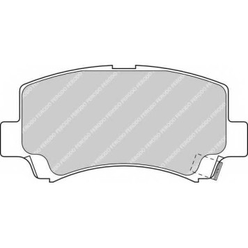 Колодки тормозные дисковые передний для CHERY A1 / SUZUKI WAGON R, WAGON R+(EM,MM) <b>FERODO FDB1421 / 23662</b>