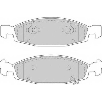 Колодки тормозные дисковые передний для JEEP GRAND CHEROKEE(WG,WJ) <b>FERODO FDB1523 / 23336</b>