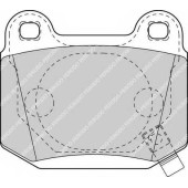 Колодки тормозные дисковые задний для INFINITI FX / MITSUBISHI LANCER / NISSAN 350 Z / SUBARU FORESTER, IMPREZA <b>FERODO FDB1562 / 21580</b>