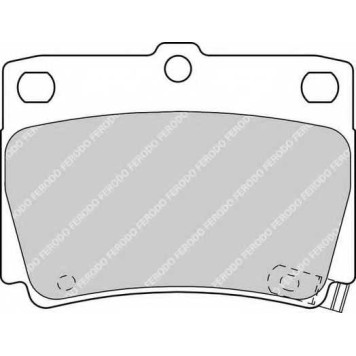 Колодки тормозные дисковые задний для MITSUBISHI GALLOPER(JK-01), PAJERO(K90) <b>FERODO FDB1570 / 23593</b>