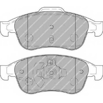 FERODO FDB4180 - колодки тормозные, передние