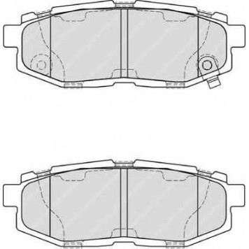 Колодки тормозные дисковые задний для SUBARU BRZ, LEGACY(BM,BR), TRIBECA(B9) / TOYOTA GT 86(ZN6#) <b>FERODO FDB4187 / 24854</b>-1