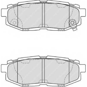 Колодки тормозные дисковые задний для SUBARU BRZ, LEGACY(BM,BR), TRIBECA(B9) / TOYOTA GT 86(ZN6#) <b>FERODO FDB4187 / 24854</b>